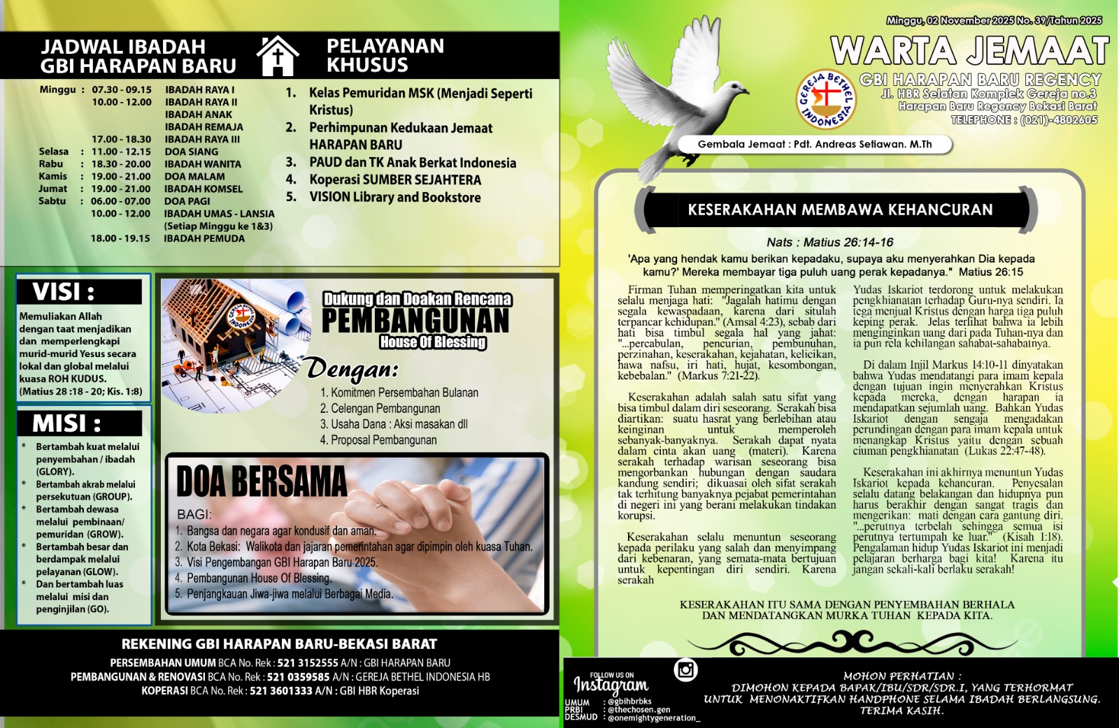 Warta Jemaat GBI Harapan Baru